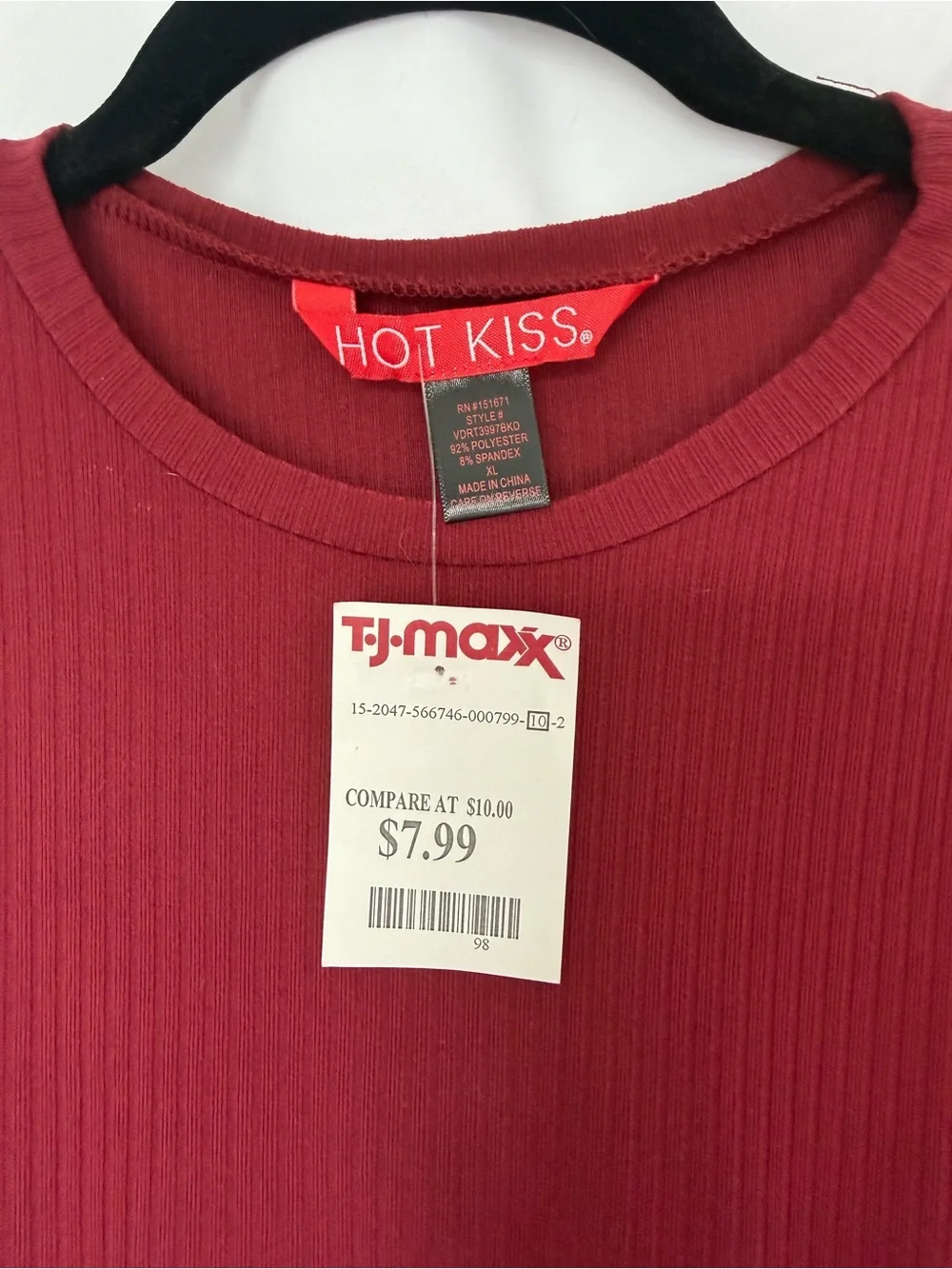 Hot Kiss Long Sleeve Ruched Drawstring Top - Red